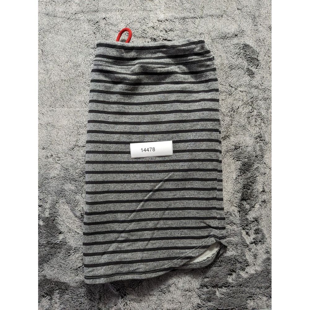 Sundry Pull On Drawstring Skirt Women's Size 3 Gray Striped - Picture 11 of 11